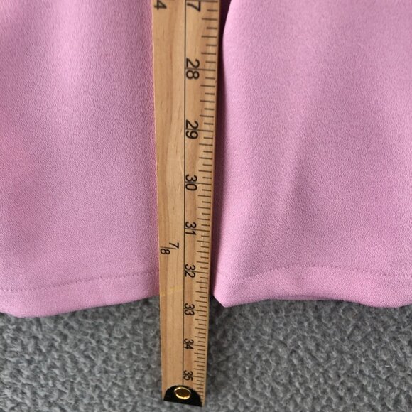 Tobi Dress Womens Small Pink Plunging V Stretch Mini Shift Short Sleeve Formal - Picture 9 of 10